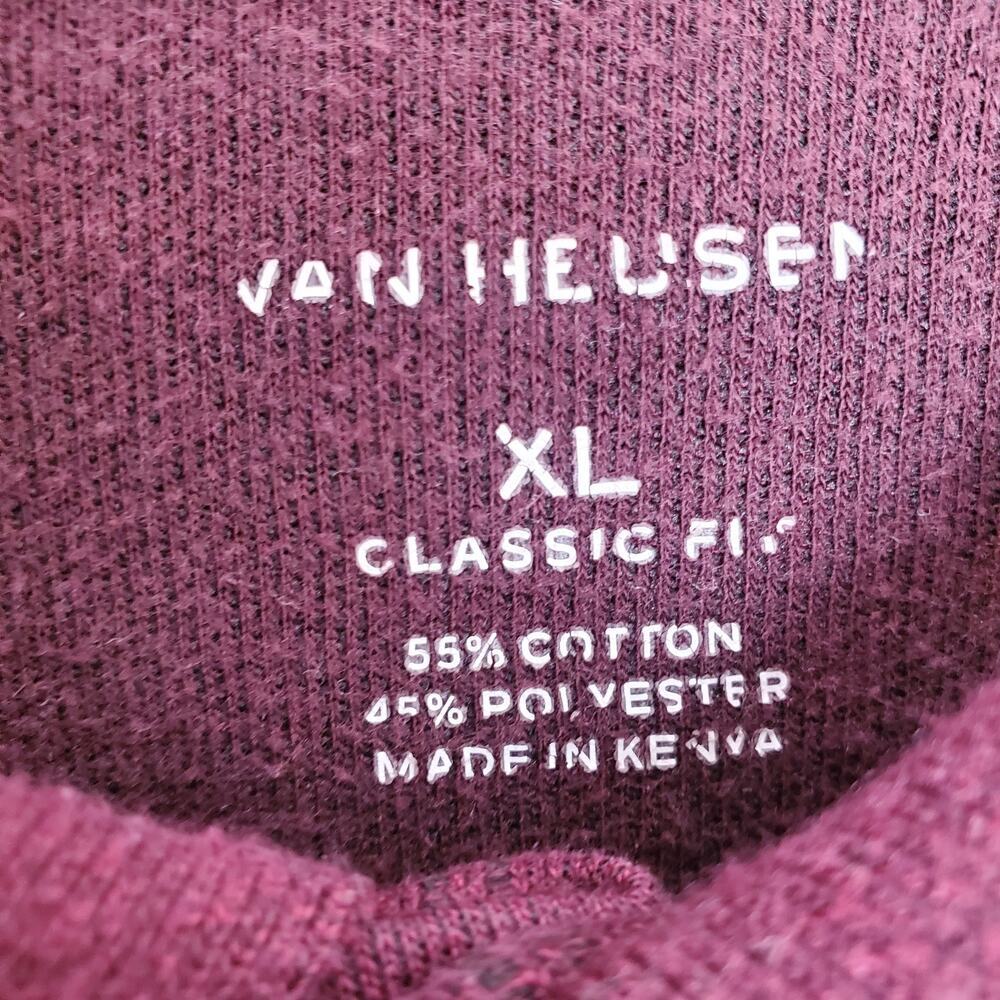 VAN HEUSEN Pin Striped Henley Long Sleeve Shirt - Picture 6 of 9